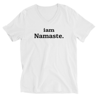 iam Namaste. Unisex Short Sleeve V-Neck T-Shirt